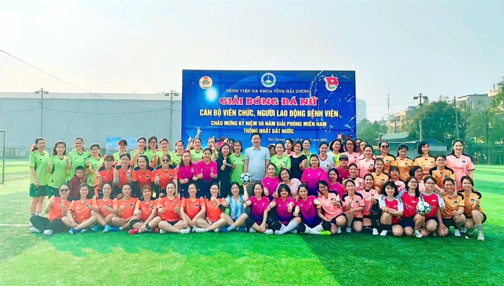 Bệnh viện Đa khoa tỉnh Hải Dương tổ chức giải bóng đá nữ cán bộ viên chức, người lao động Bệnh viện năm 2025